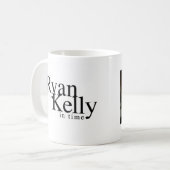 Ryan Kelly Music - Logo Mok - Gewoon wit T (Voorkant links)