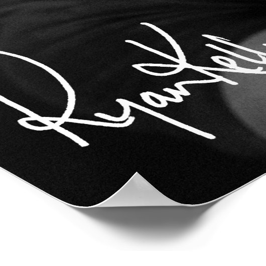 Ryan Kelly Music - Poster "getekend" - Kies (Hoek)