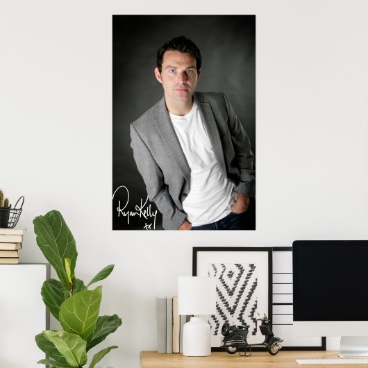 Ryan Kelly Music - Poster - Gray-"Signed" (Thuiskantoor)