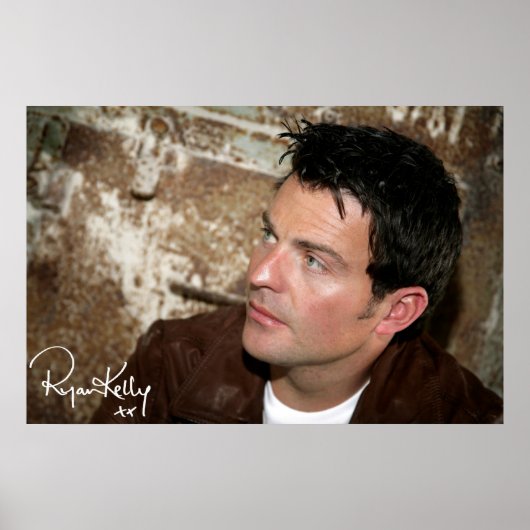 Ryan Kelly Music - Poster - Leather Jacket-"Signed (Voorkant)