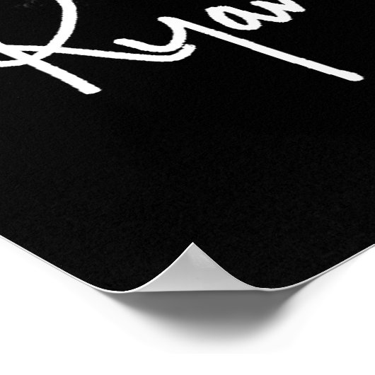 Ryan Kelly Music - Poster "Signed" - Blazer (Hoek)