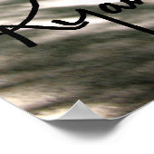 Ryan Kelly Music - Poster "Signed" - Groene bomen (Hoek)