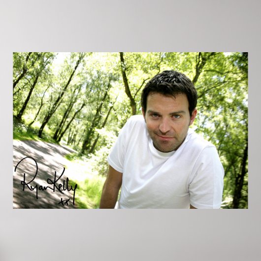 Ryan Kelly Music - Poster "Signed" - Groene bomen (Voorkant)