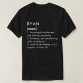 Ryan naam, Bewerkbare naam, Aangepaste naam T-shirt (Design voorkant)
