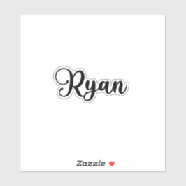 Ryan Naam - Handgeschreven kalligrafie Sticker