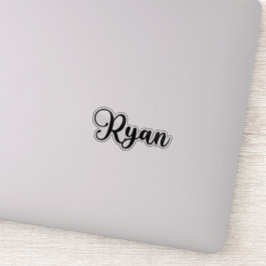 Ryan Naam - Handgeschreven kalligrafie Sticker