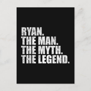 Ryan naam, Ryan De Man De Mythe De Legende Briefkaart