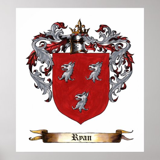 Ryan Shield of Arms Poster (Voorkant)