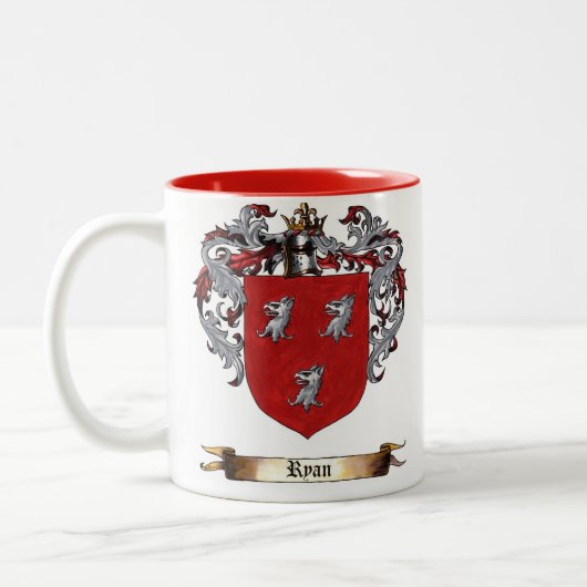 Ryan Shield of Arms Tweekleurige Koffiemok (Links)