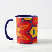 RYAN ~ Zany 3D Pattern ~ Red Blue Yellow Oranje Mok (Links)