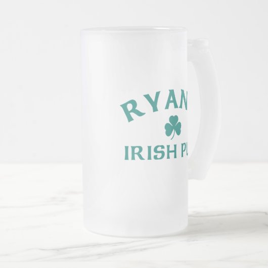 Ryan's Irish Pub Matglas Bierpul (Voorkant rechts)