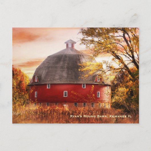 Ryan's Round Barn Briefkaart (Voorkant)
