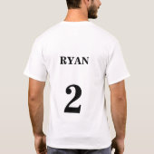 Ryan's tweede verjaardag t-shirt (Achterkant)