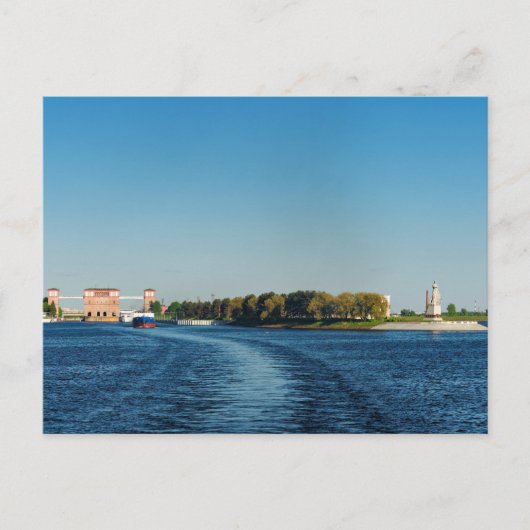 Rybinsk Reservoir Lock Briefkaart (Voorkant)