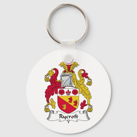 Rycroft Family Crest Sleutelhanger (Voorkant)