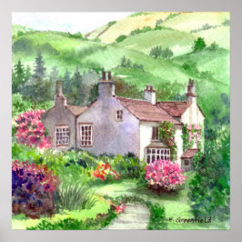 Rydal Mount Home aan William Wordsworth in Cumbria Poster