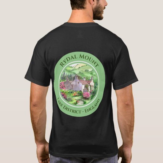 Rydal Mount William Wordsworth Thuisverf T-shirt (Achterkant)