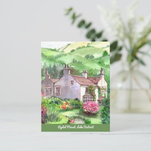 Rydal Mount, William Wordsworth's Home Briefkaart (Staand voorkant)