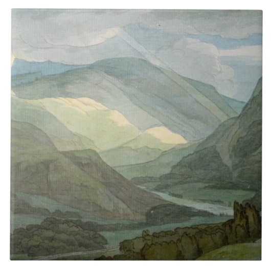 Rydal Water, 1786 (m/c) Tegeltje (Voorkant)