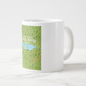 Rydal Water Cumbria kaart poster Grote Koffiekop (Voorkant rechts)