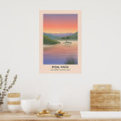 Rydal Water Lake District Reisposter Poster (Keuken)