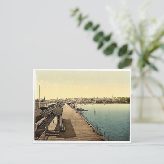 Ryde, van pier, Isle of Wight, Engeland, foto Briefkaart (Staand voorkant)