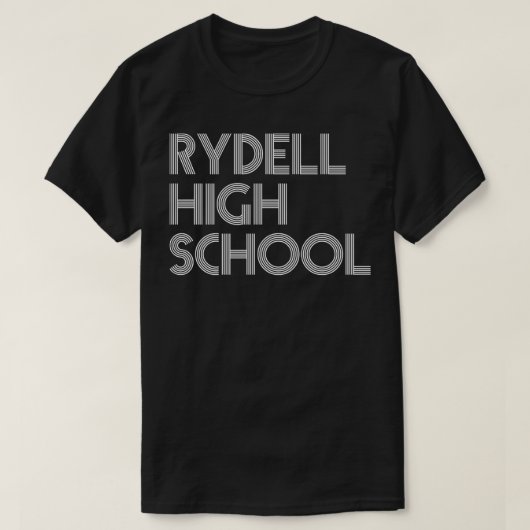 Rydell High School typografie ontwerp T-shirt (Design voorkant)