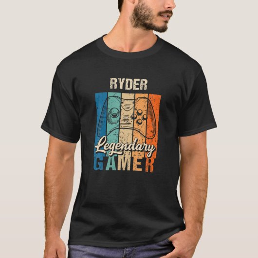 Ryder Name Gift - Personalized Legendary Gamer T-shirt (Voorkant)