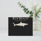 Rye Beach New Hampshire - Shark Lover Gifts Feestdagenkaart (Staand voorkant)