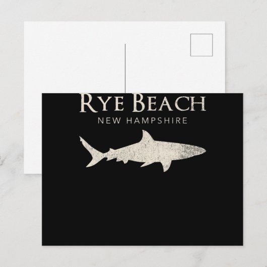 Rye Beach New Hampshire - Shark Lover Gifts Feestdagenkaart (Voorkant / Achterkant)