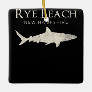 Rye Beach New Hampshire - Shark Lover Gifts Keramisch Ornament