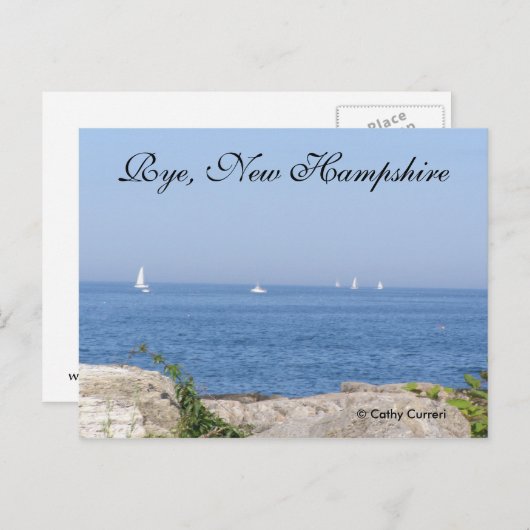 Rye, Briefkaart New Hampshire (Voorkant / Achterkant)