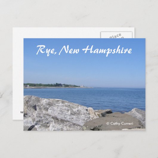 Rye, Briefkaart New Hampshire (Voorkant / Achterkant)