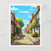 Rye Engeland vintage reisplaats illustratie Briefkaart (Voorkant)