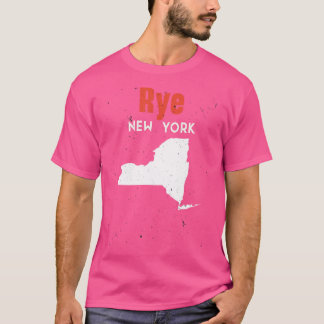 Rye New York Verenigde Staten Amerikaanse reiswebs T-shirt