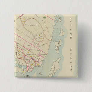 Rye, New York Vierkante Button 5,1 Cm