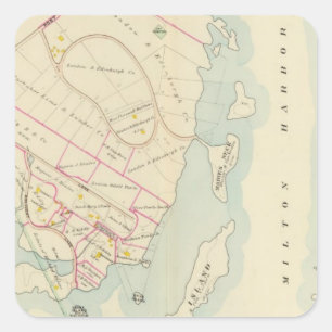 Rye, New York Vierkante Sticker