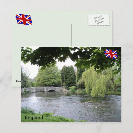 Rye, Peak District, Derbyshire, Engeland. Briefkaart (Voorkant / Achterkant)