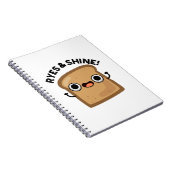 Ryes And Shine Grappige Brood Pun Notitieboek (Rechterzijde)
