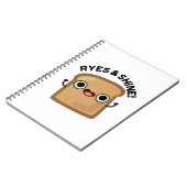 Ryes And Shine Grappige Brood Pun Notitieboek (Linkerzijde)