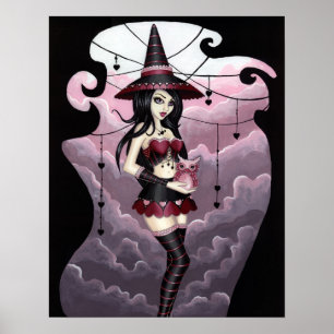 Ryla - Valentijnsdag Witch Art Poster