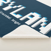 Rylan jongens naam en betekenis pixels tekst gamer sherpa deken (3/4)