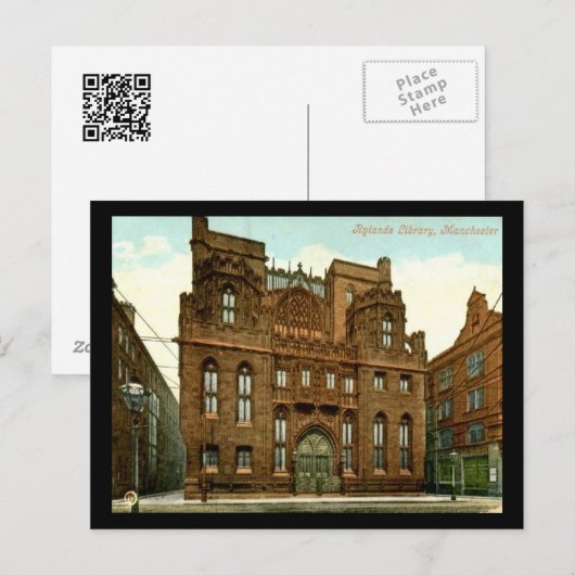 Rylands Library, Manchester Verenigd Koninkrijk 19 Briefkaart (Voorkant / Achterkant)