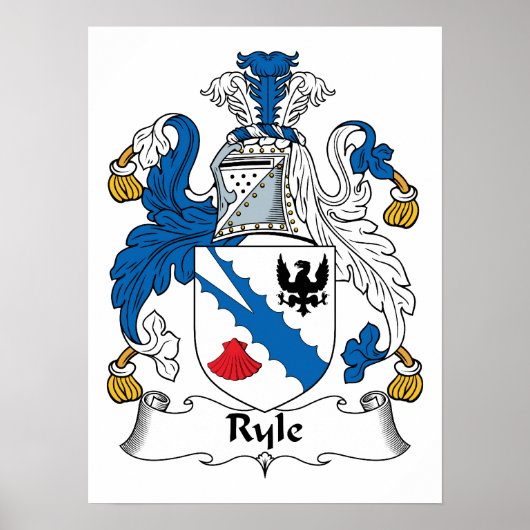 Ryle Family Crest Poster (Voorkant)