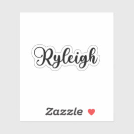 Ryleigh Naam - Handgeschreven kalligrafie Sticker