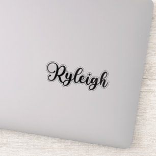 Ryleigh Naam - Handgeschreven kalligrafie Sticker