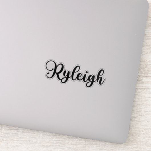 Ryleigh Naam - Handgeschreven kalligrafie Sticker (Detail)