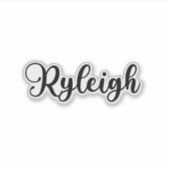 Ryleigh Naam - Handgeschreven kalligrafie Sticker (Voorkant)