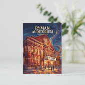 Ryman Auditorium Tennessee Briefkaart (Staand voorkant)
