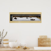 ryoanji japan zen tuin poster (Keuken)